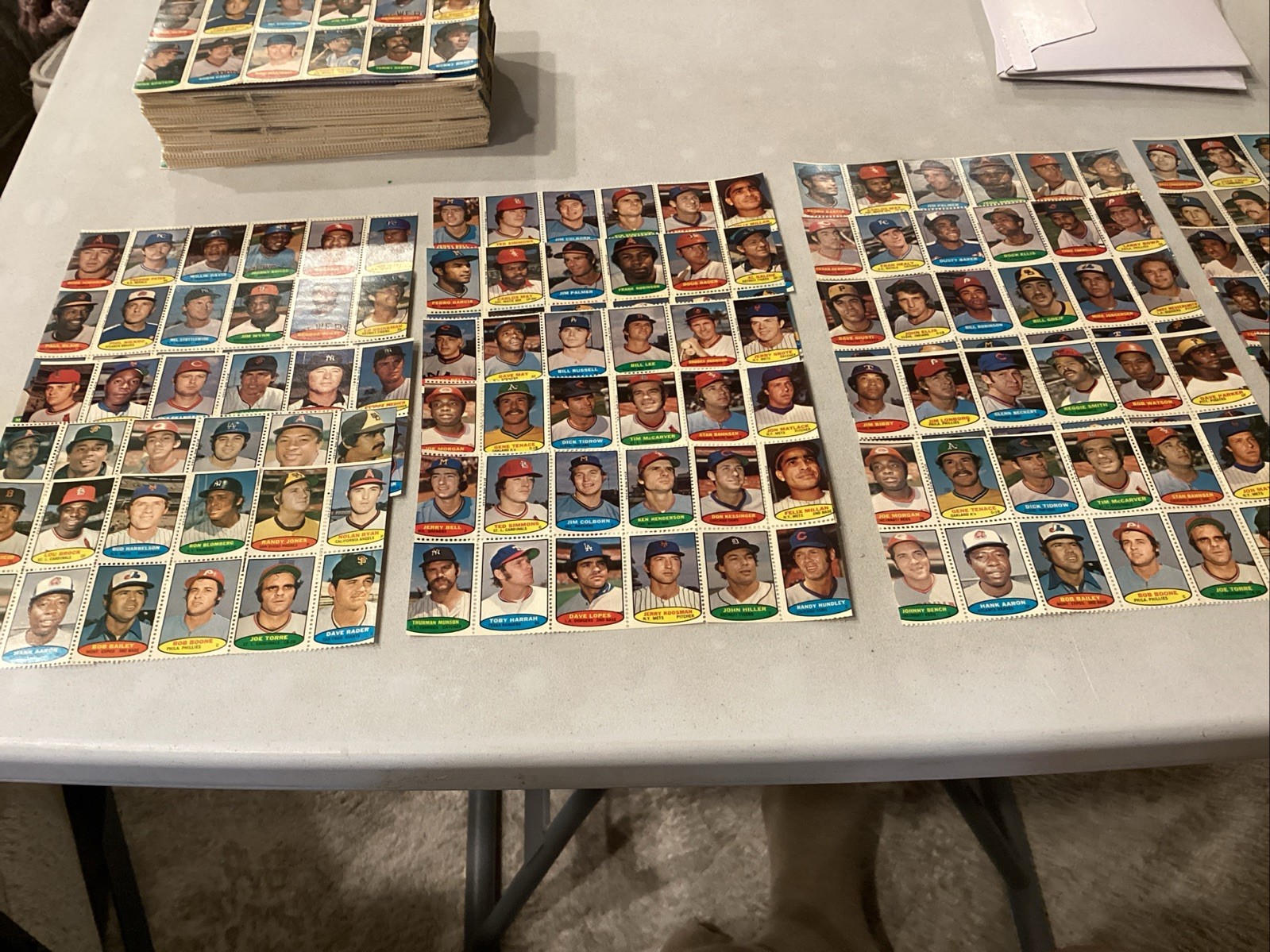 1974 Topps BB Stamp Panel Complete “ Mint” Set (288)-Stamps W/Free Shipping