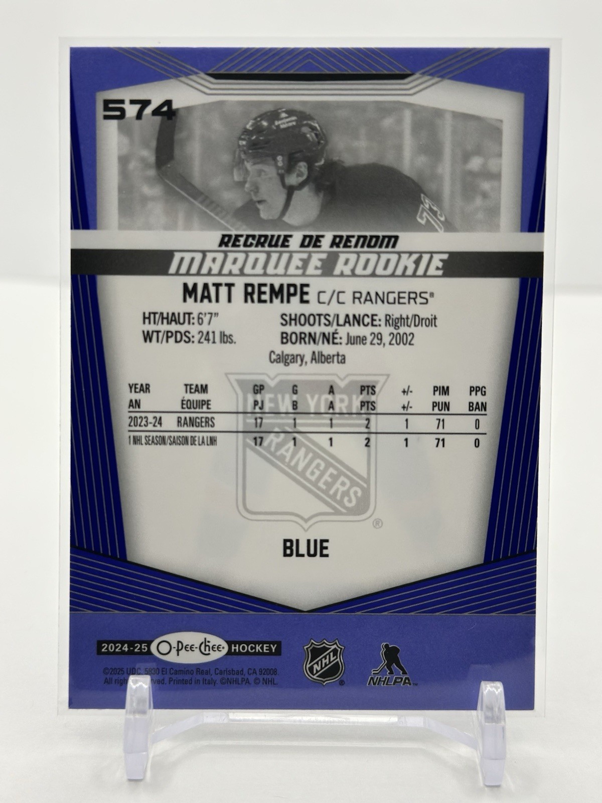2024-25 OPC O-Pee-Chee Marquee Rookies (Blue & Retro) Complete Your Set #541-599