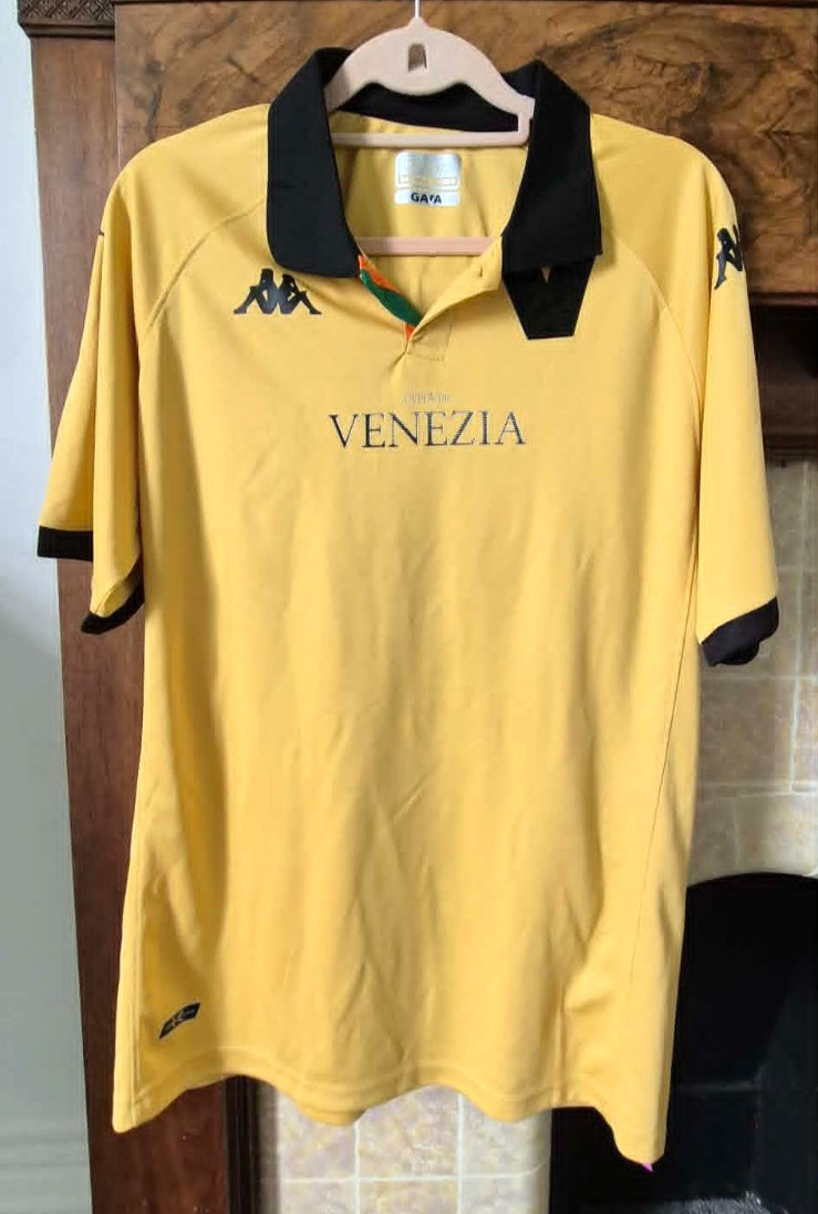Rare Venezia Italian Football Third Shirt 2022/23 Kappa Gold Extra Large XL
