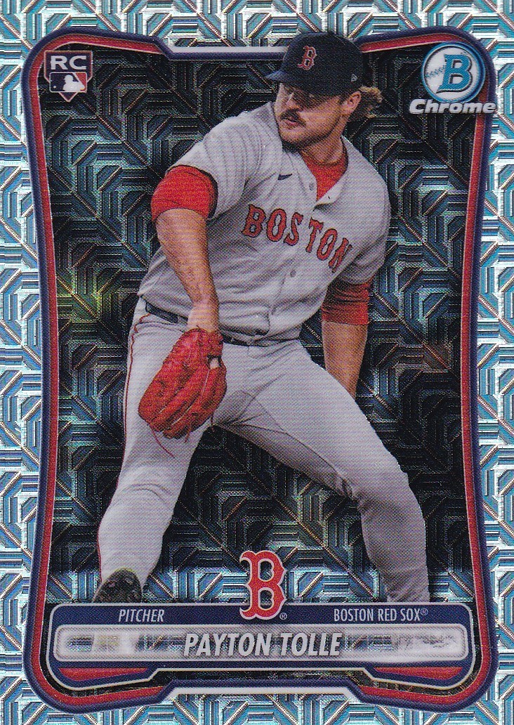 PAYTON TOLLE BOWMAN CHROME ROOKIE MEGA MOJO REFRACTOR RC BOSTON RED SOX #26 2026