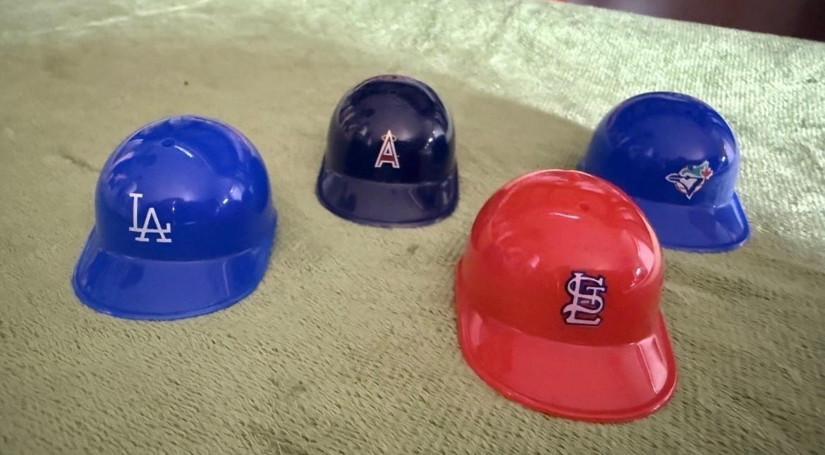 Mini MLB Helmets Lot Of 4