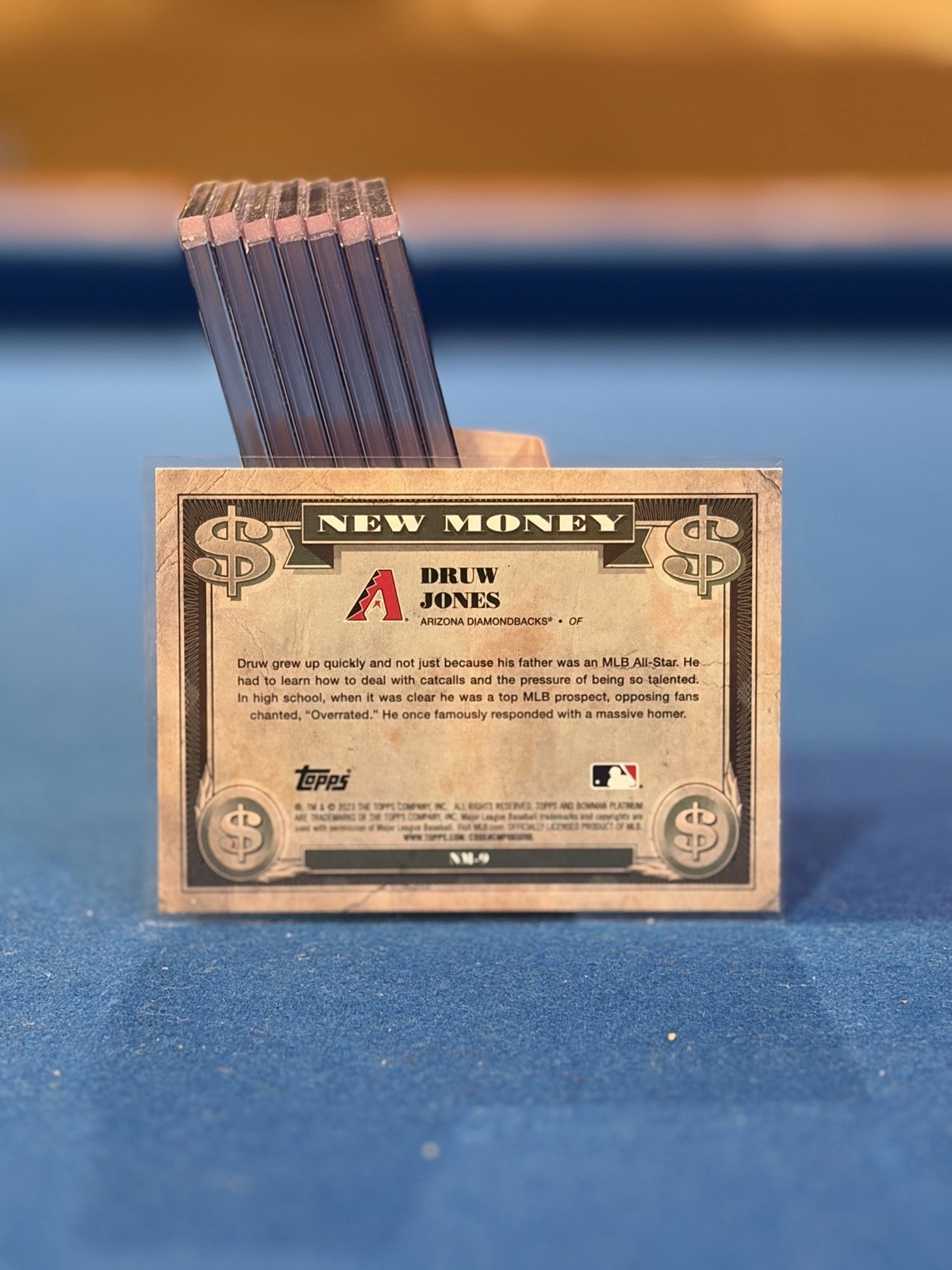 2023 Bowman Platinum New Money #NM9 Druw Jones Rookie D-Backs