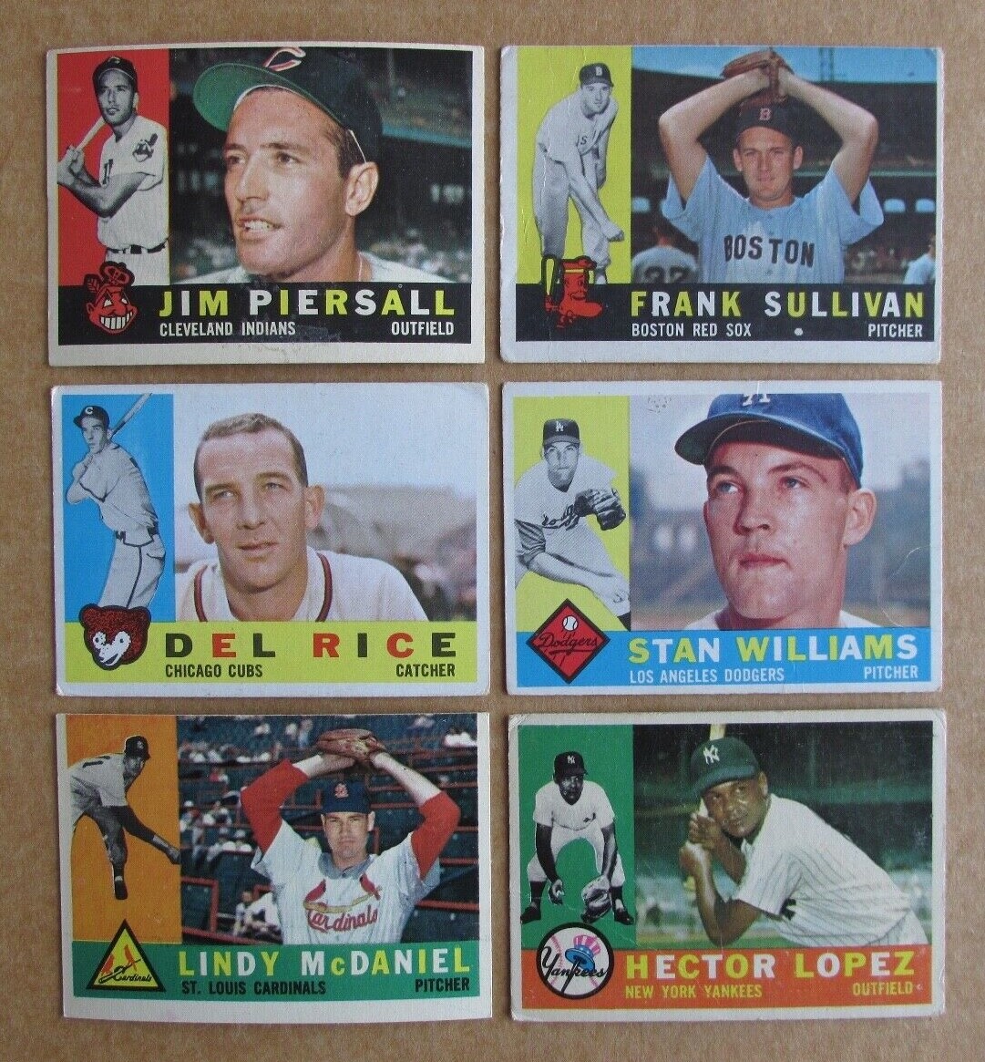 1960 TOPPS BASEBALL #1-270 CARD SINGLES COMPLETE YOUR SET U-PICK UPDATED 5/20