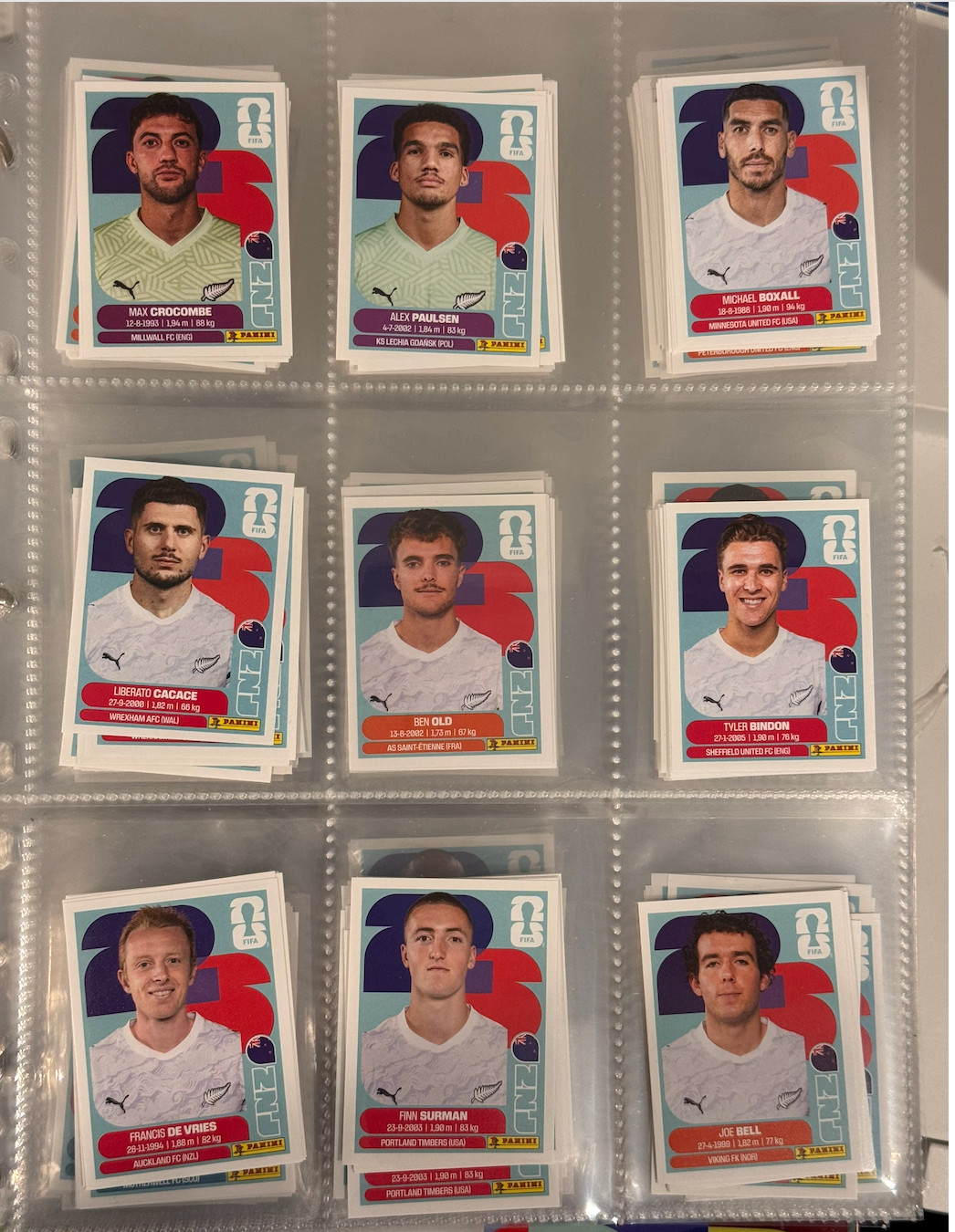 2026 Panini FIFA World Cup Sticker Collection Complete Lot Builder Group G H I