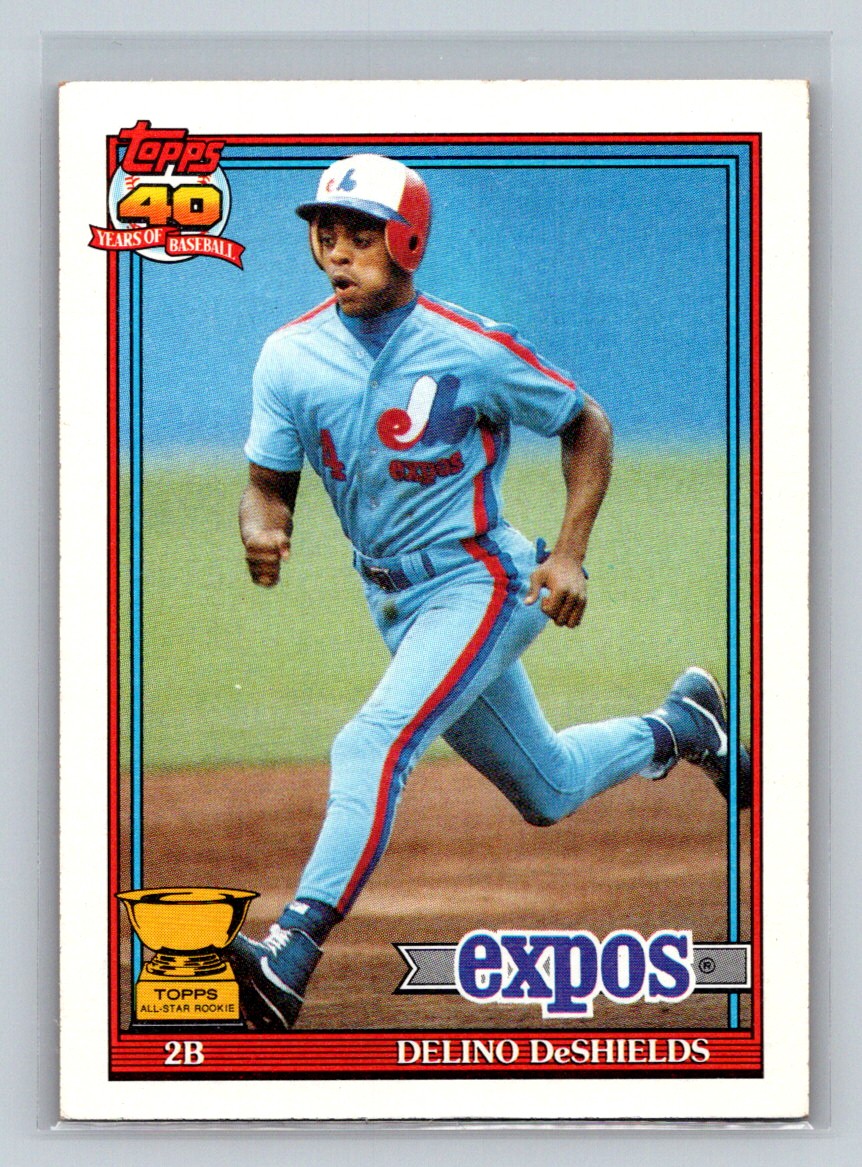 1991 Topps #432 Delino DeShields