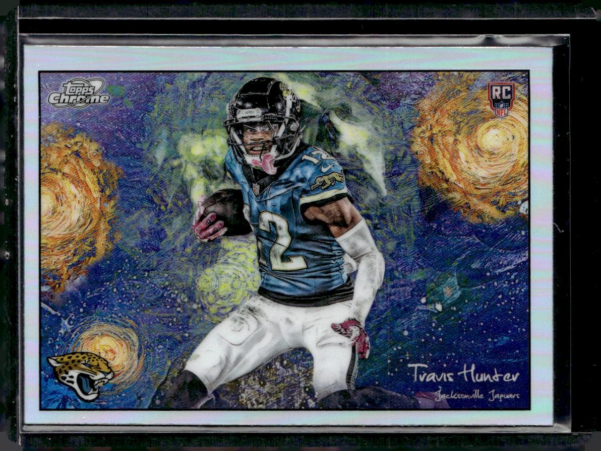 2025 Topps Chrome Cosmic #STN-9 Travis Hunter Stars in the Night