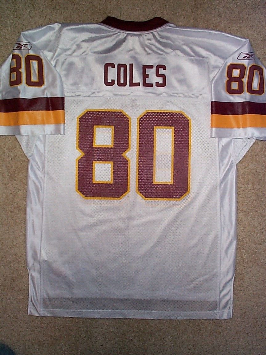 *IRREGULAR* Redskins LAVERANUES COLES nfl VINTAGE Jersey MENS/MEN’S (L-LARGE)