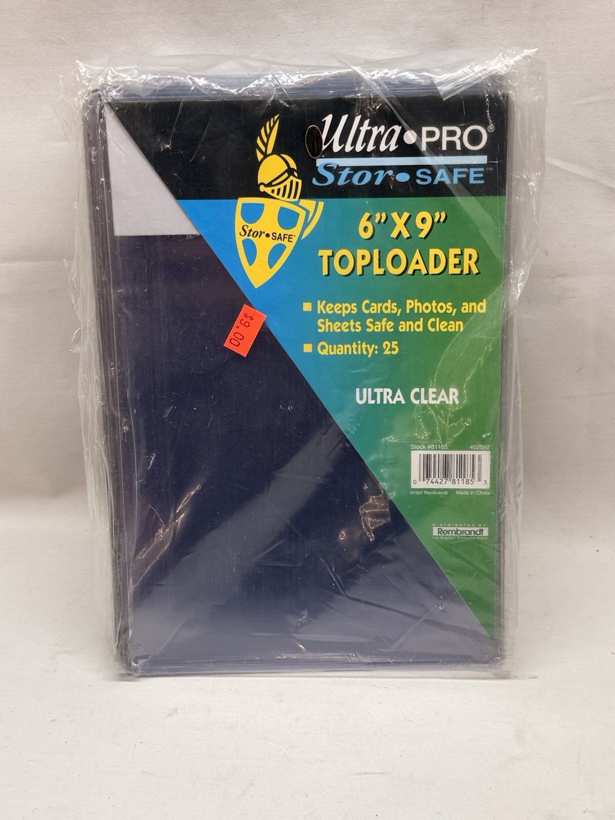 (25-Pack) Ultra Pro 6×9 Toploaders 6″ x 9″ Topload Rigid Card, Photo Holders