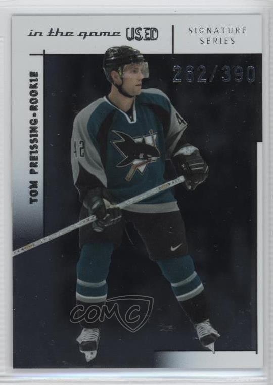 2003 In the Game-Used Signature Series 262/390 Tom Preissing #175 Rookie RC 2a8