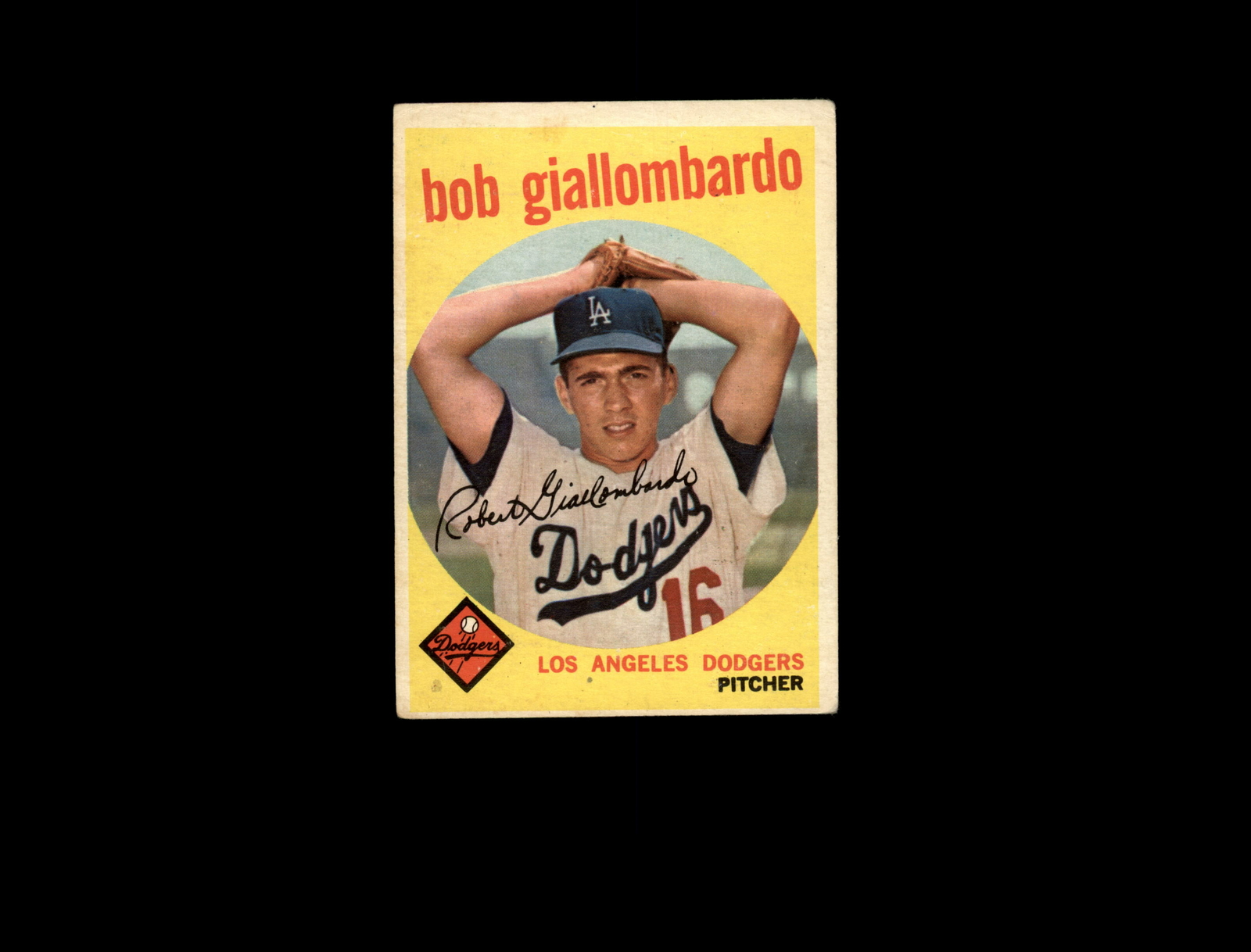 1959 Topps 321A Bob Giallombardo RC with Option Line VG #D1,193097