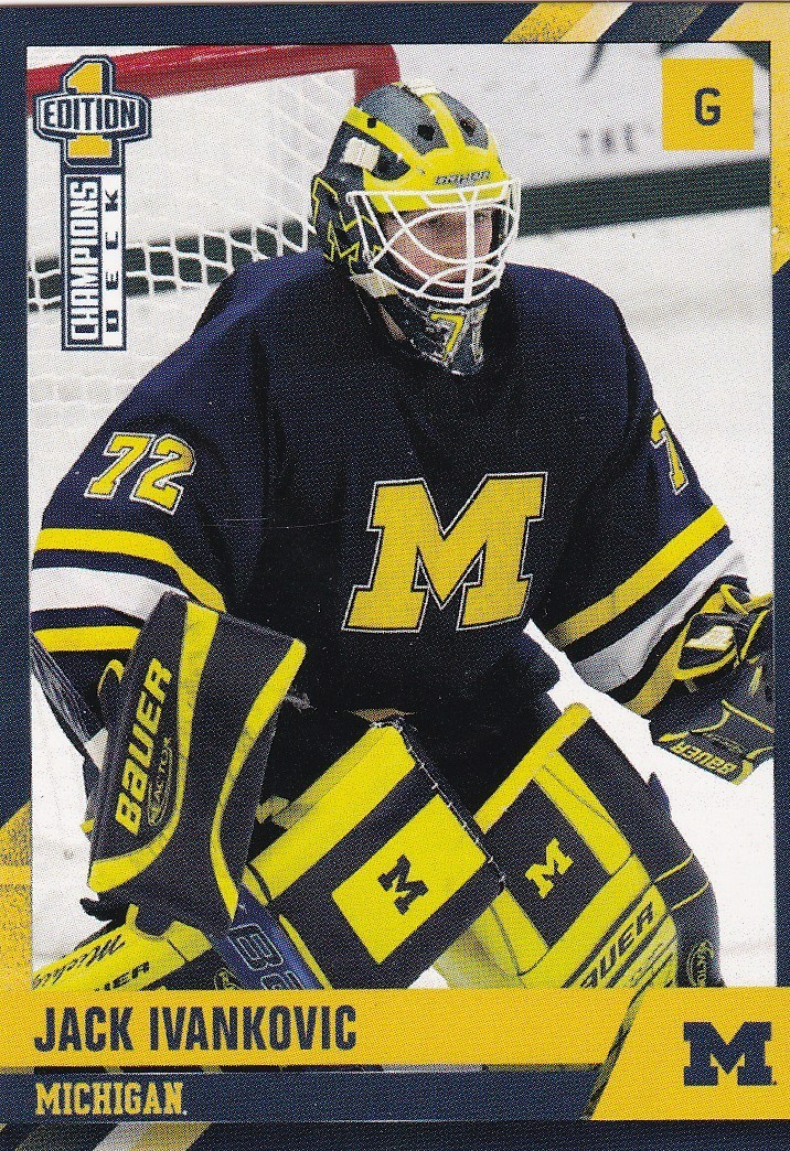 2025-26 Michigan Wolverines Hockey Champions Deck Pick A Card Hage Horcoff