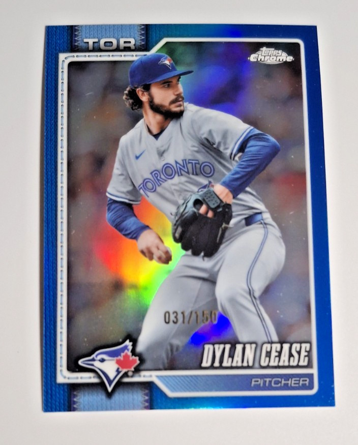 Dylan Cease 31/150 – 2026 Topps Chrome Blue Refractor #208 Toronto Blue Jays