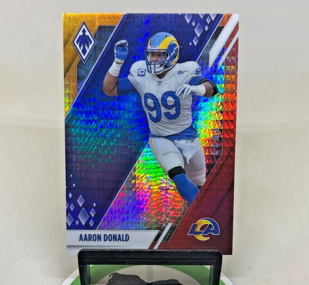 2021 Panini Phoenix Fire Burst Parallel 49 Aaron Donald Los Angeles Rams