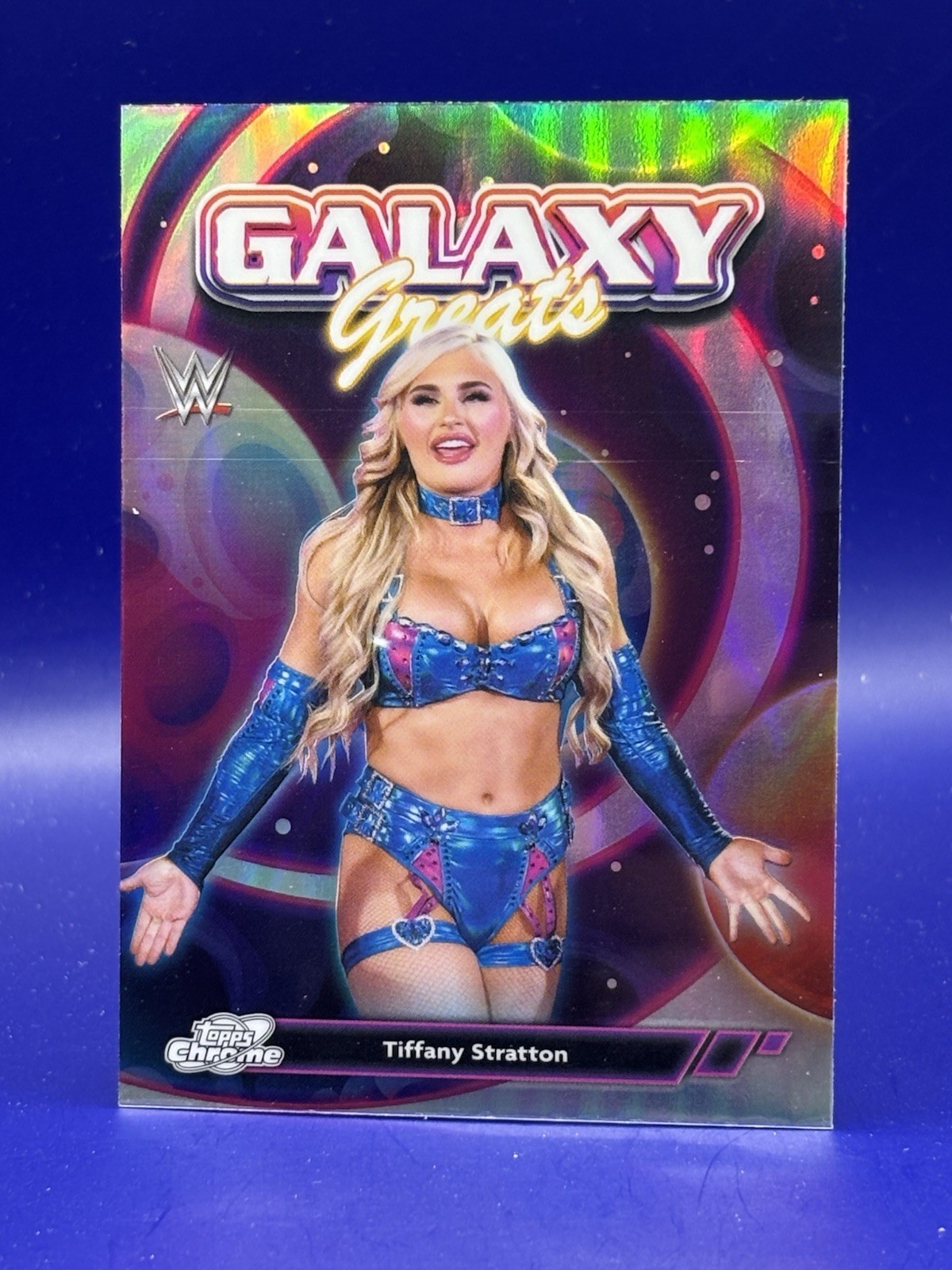 2026 Topps Chrome Cosmic WWE Tiffany Stratton Galaxy Greats