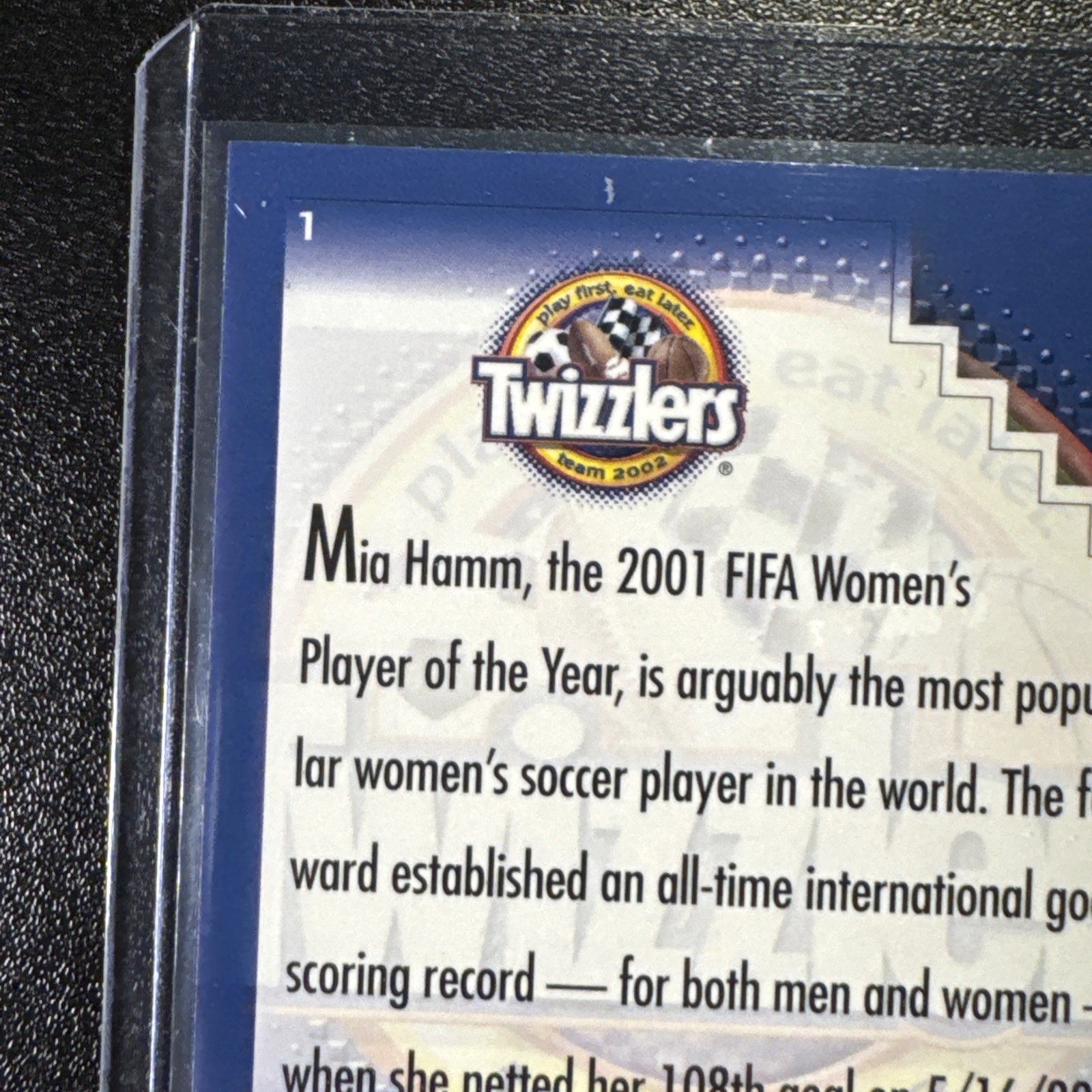 2002 Upper Deck Twizzlers Team 2002 – Mia Hamm #1