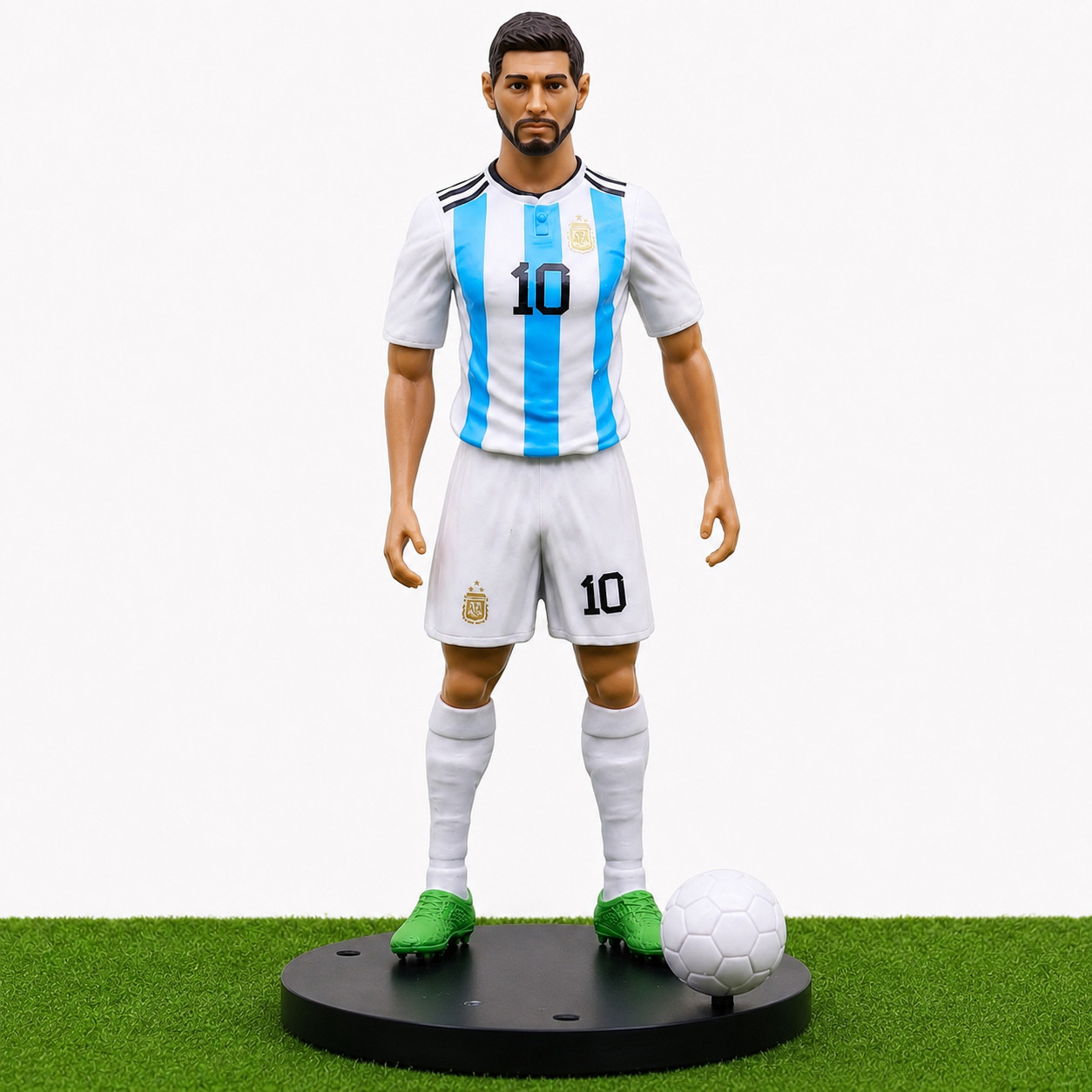 Lionel Messi Argentina #10 Soccer Figure 19CM PVC Statue Football Toy