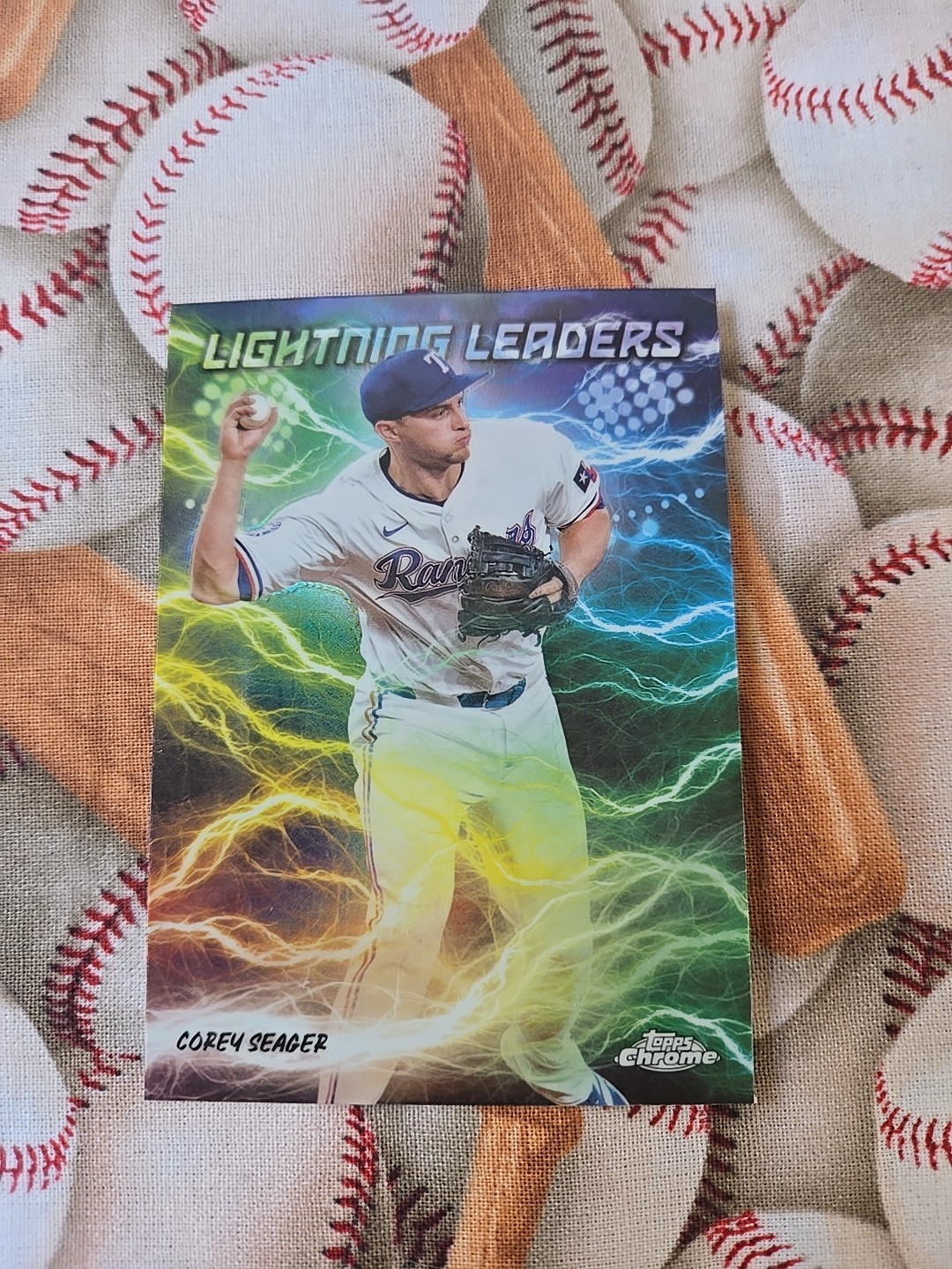 2025 Topps Chrome – Lightning Leaders Corey Seager #LL-9