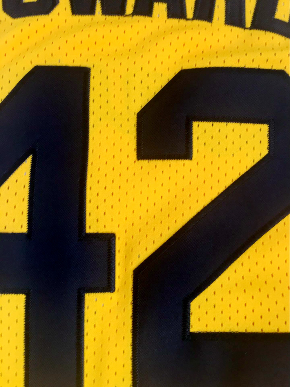 Teen Wolf Scott Howard #42 Beavers Movie Basketball Jersey Stitched S-3XL Yellow
