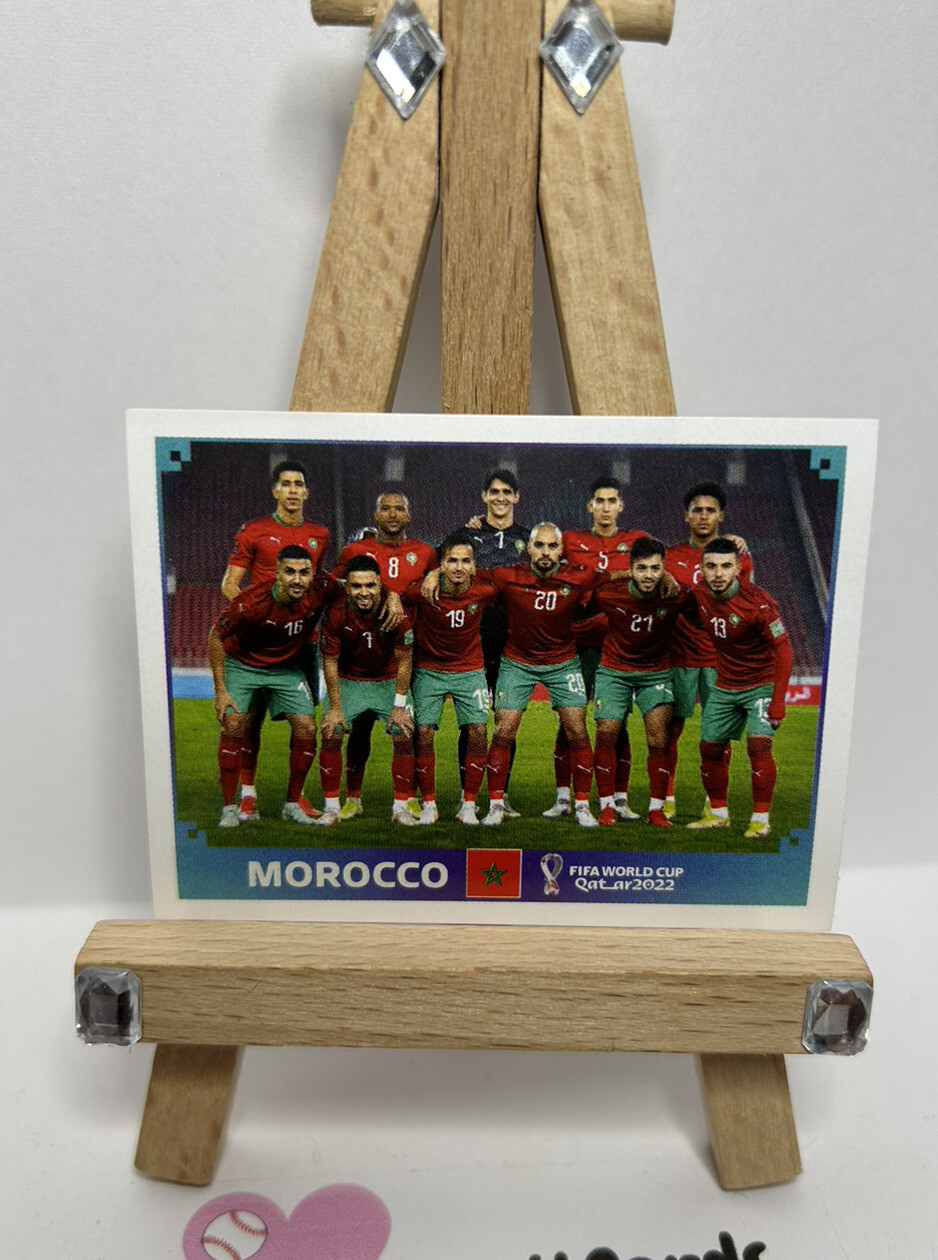 MOROCCO 2022 Panini World Cup Qatar Stickers #MAR1 Team Photo