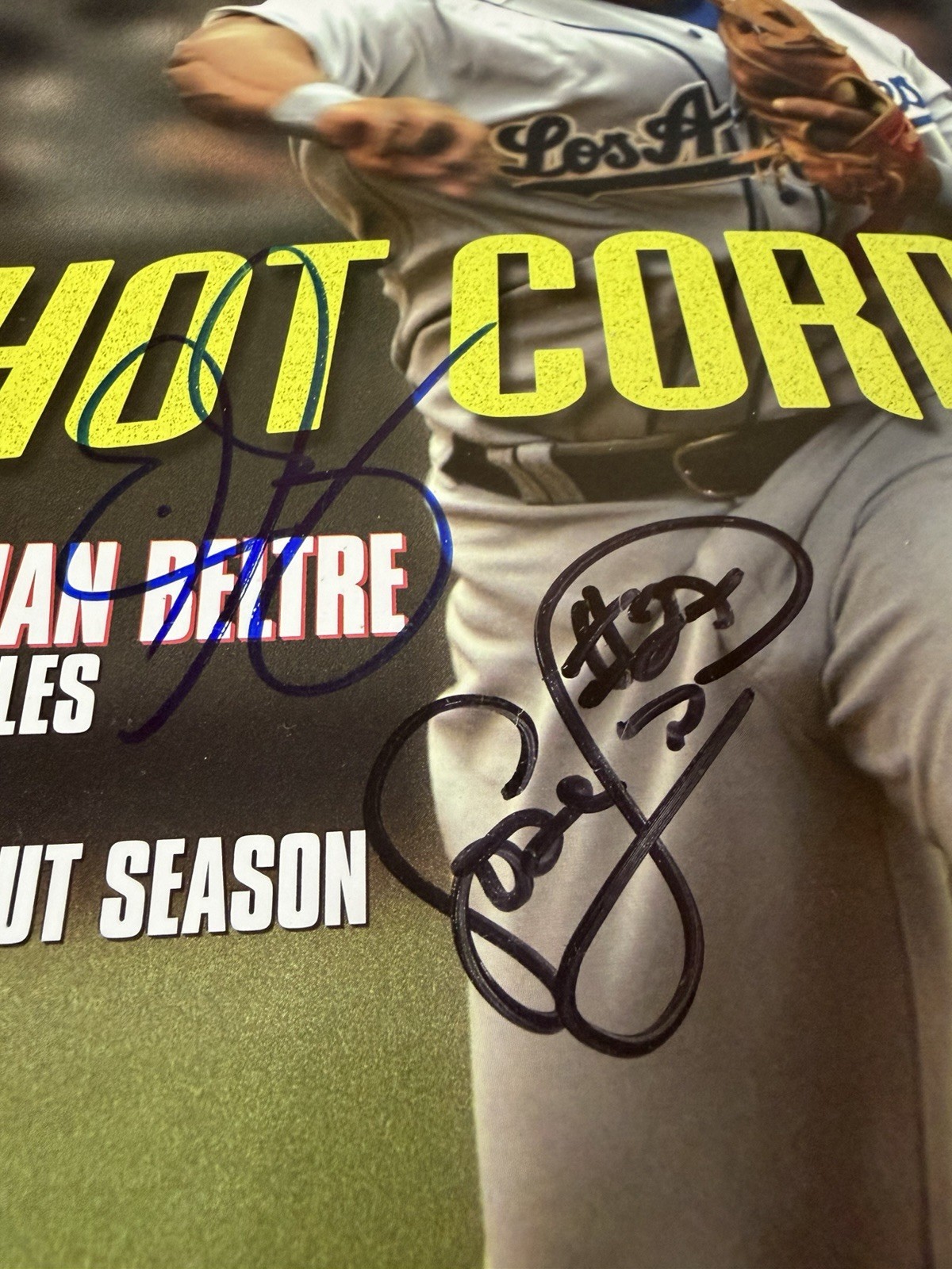 Adrian Beltre and Eric Gagne Signed Los Angeles Dodgers