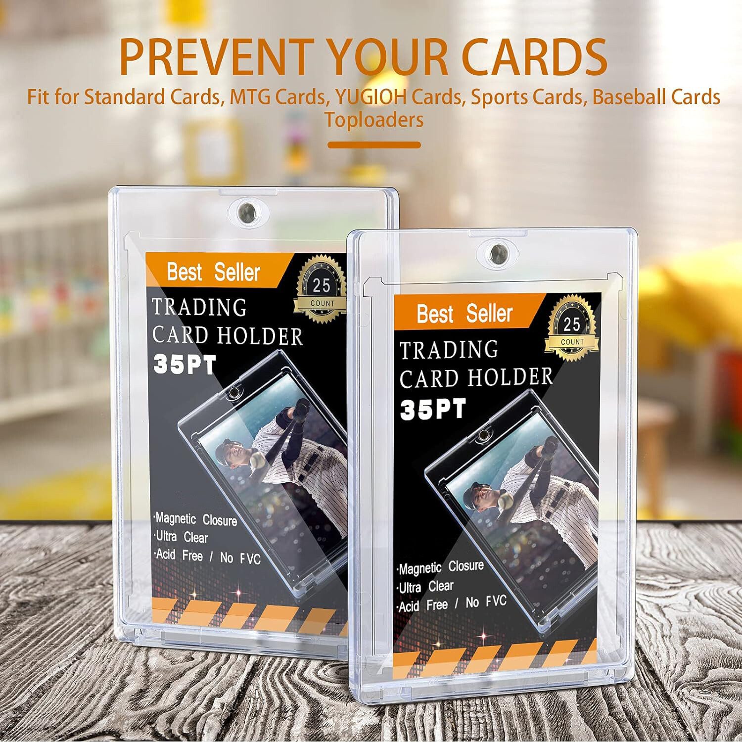 5Pcs Magnetic Card Holders One Touch 35 55 75 100 130 180 360Pt For Trading Card