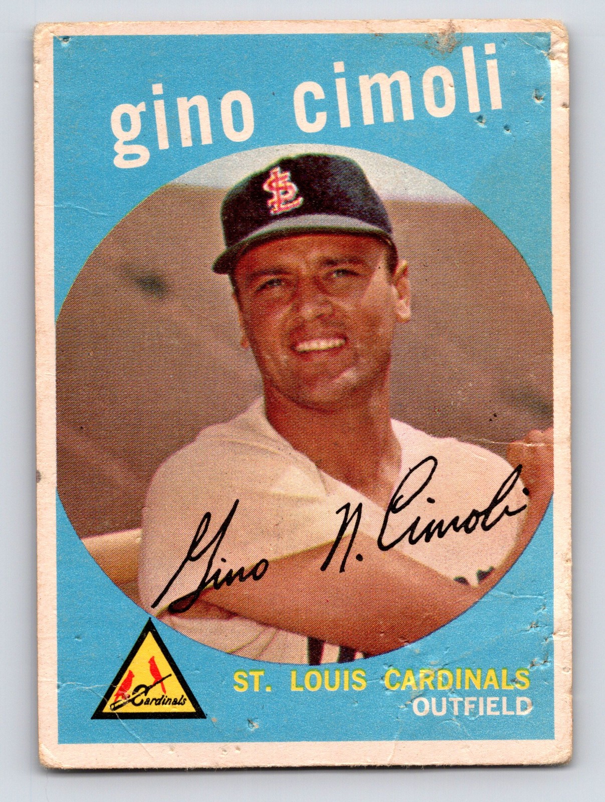1959 Topps #418 Gino Cimoli