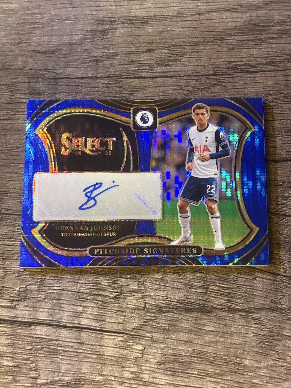 2024-25 Select Brennan Johnson Pitchside Signatures Blue Pulsar Auto #PS-BJ