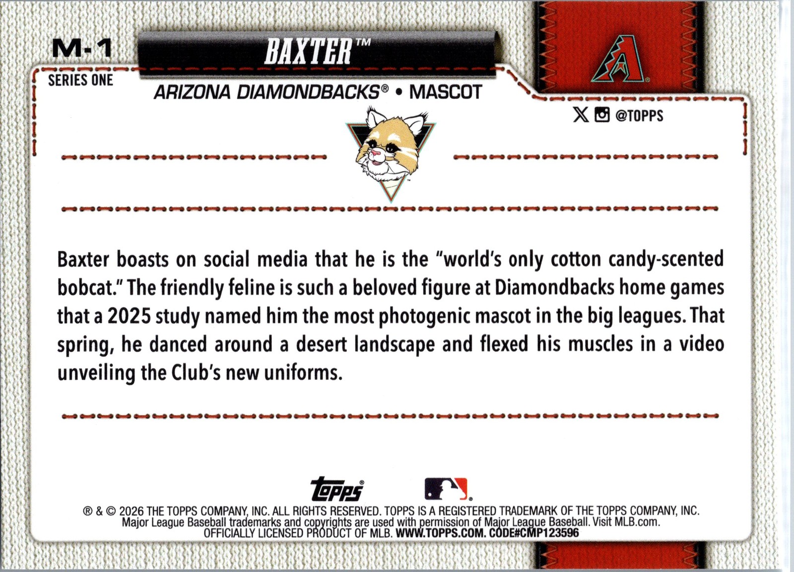 2026 Topps #M-1 Baxter Mascots