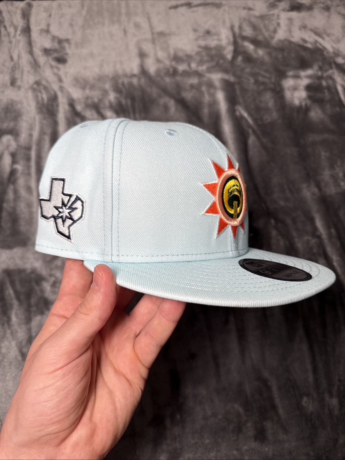 San Antonio Spurs NBA Light Blue New Era 9Fifty City Connect Snapback Hat