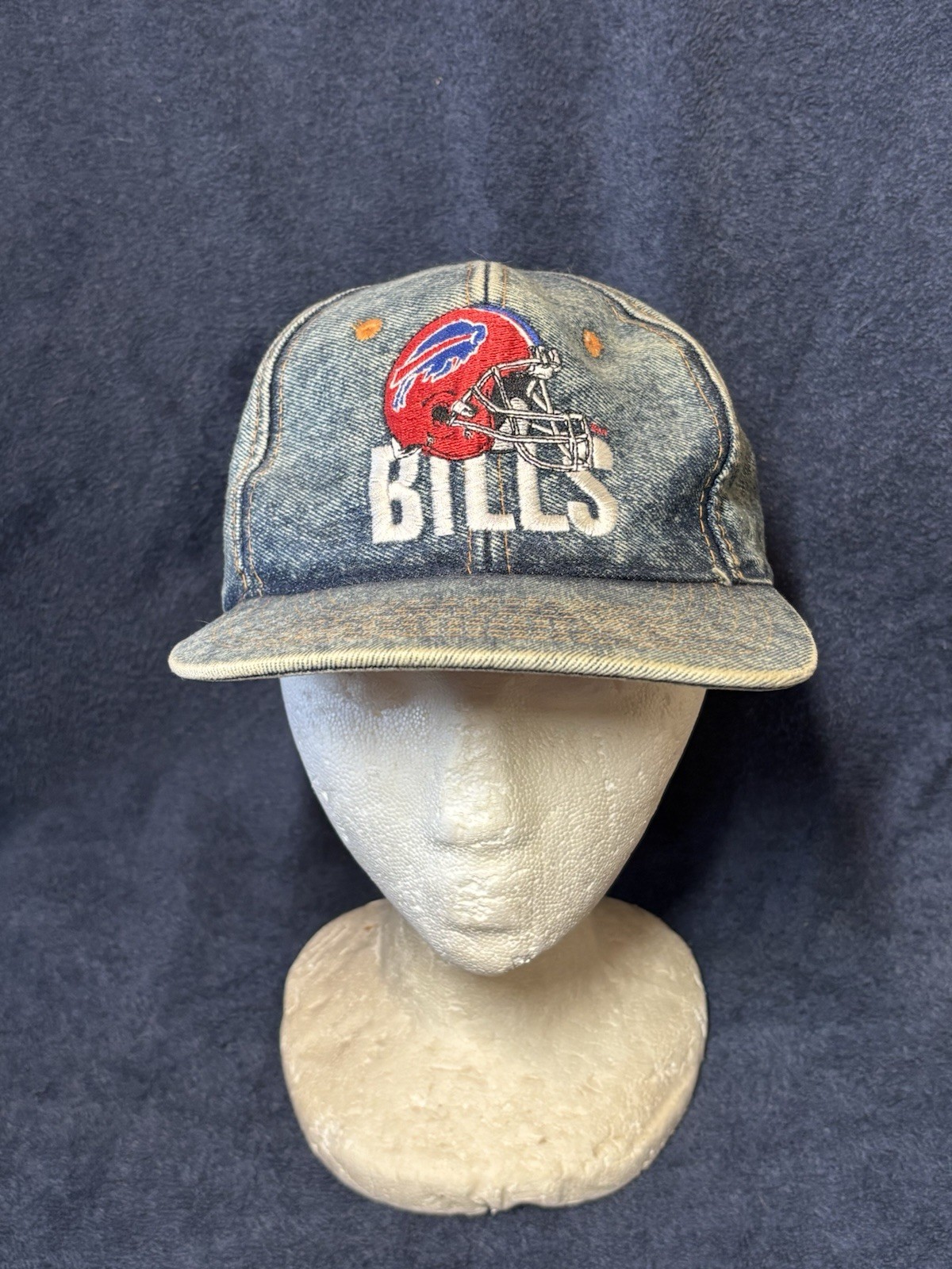 Vintage Buffalo Bills Stonewashed Denim Hat Jean 90s Team NFL By Universal Mafia