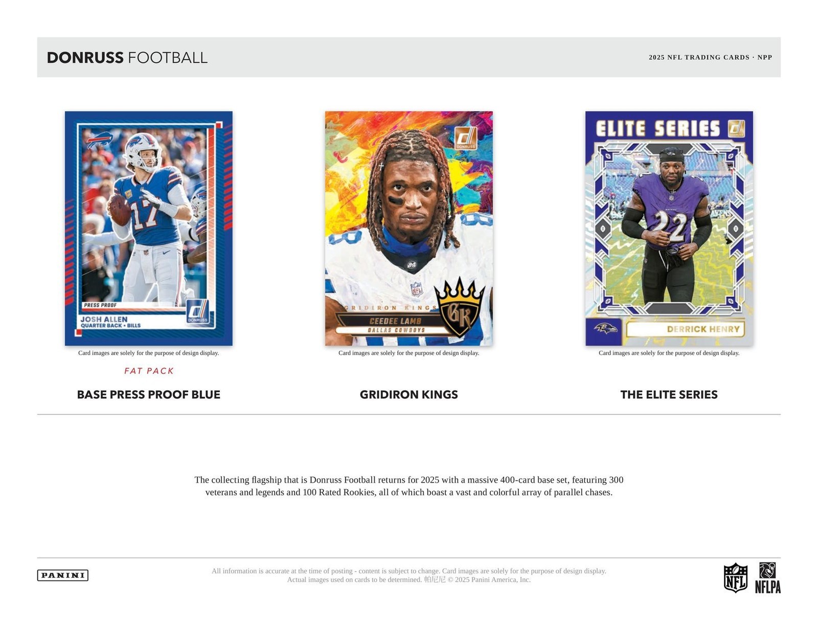 2025 Panini Donruss NFL Football Factory Sealed Retail Box