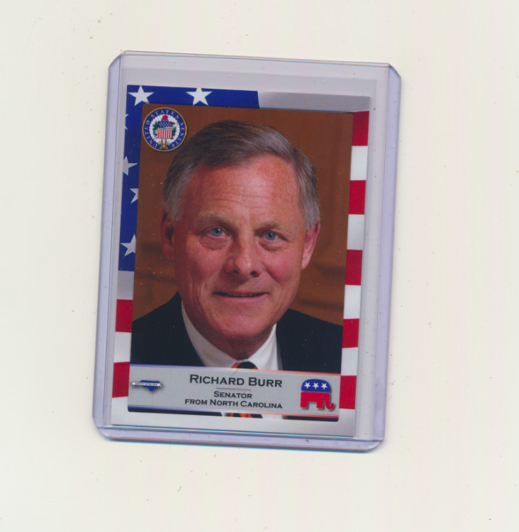 2020 United States Congress Fascinating Cards Richard Burr North Carolina #65