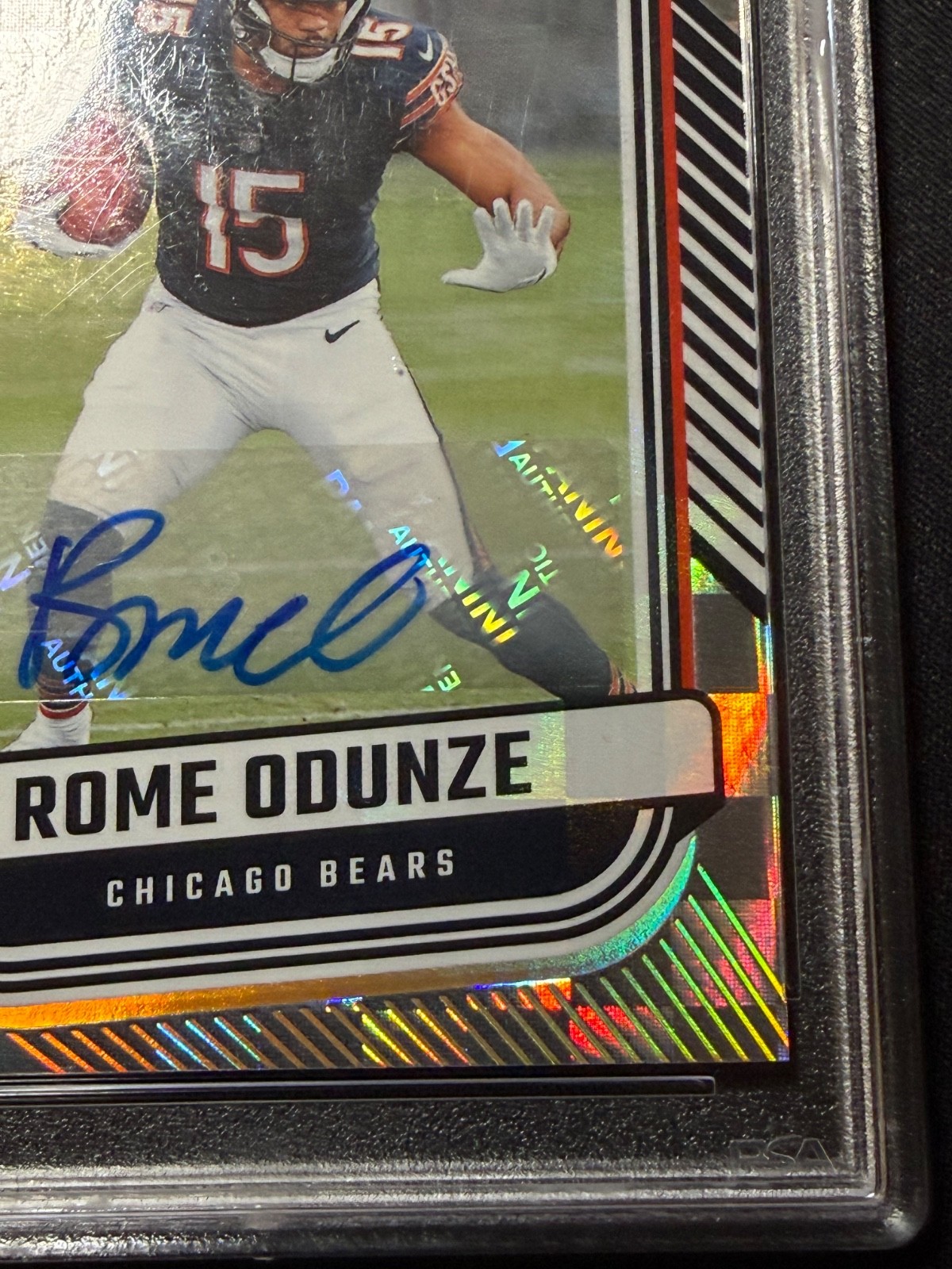 2024 Donruss The Rookies Auto /99 ROME ODUNZE #TR-3 RC Chicago Bears PSA 9