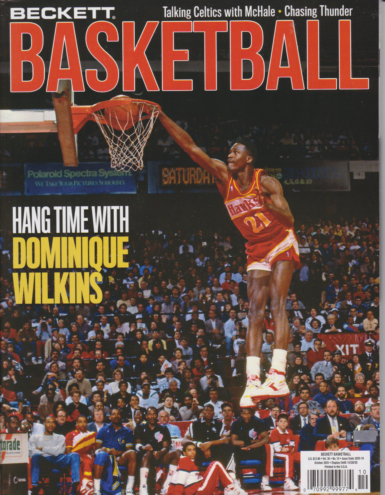 Beckett Basketball Price Guide Magazine October 2025 Dominique Wilkins Cover