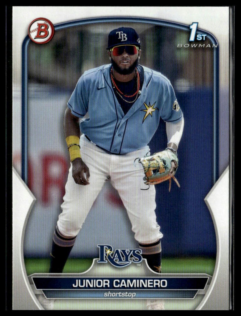 Junior Caminero 2023 Bowman 1st Edition #BPPF-61 Tampa Bay Rays