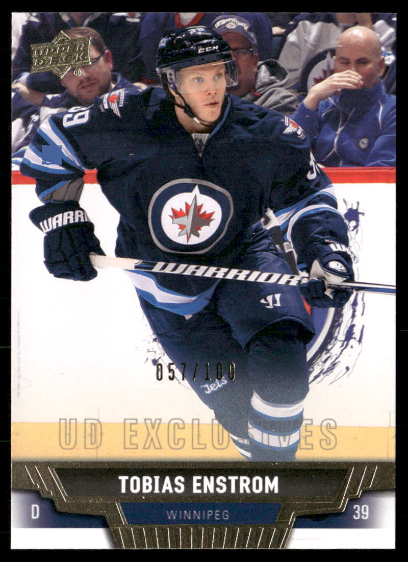 2013 Upper Deck Tobias Enstrom 142 UD Exclusives SN100
