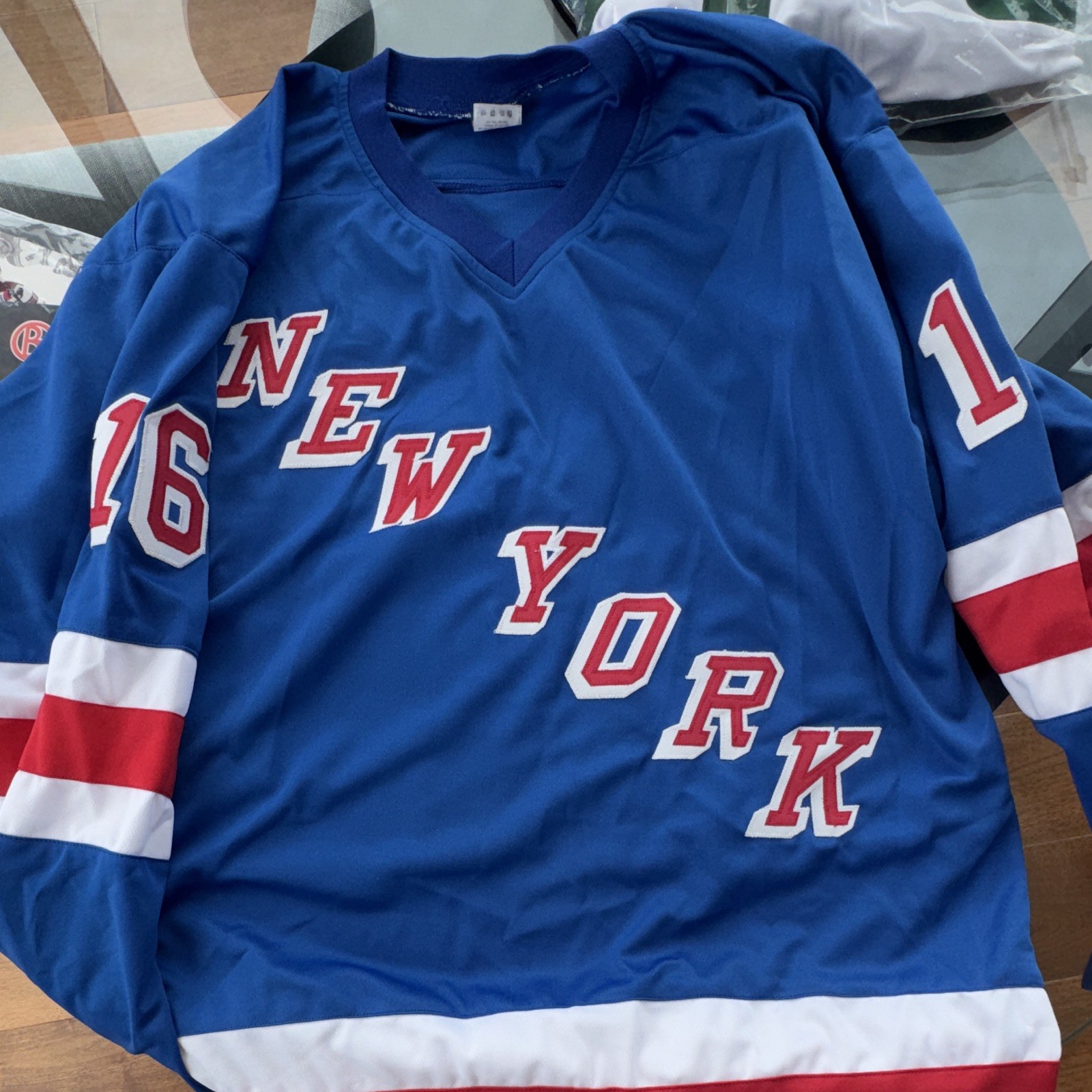 Vincent Trocheck Signed New York Rangers #16 NHL Hockey Jersey. Not certified