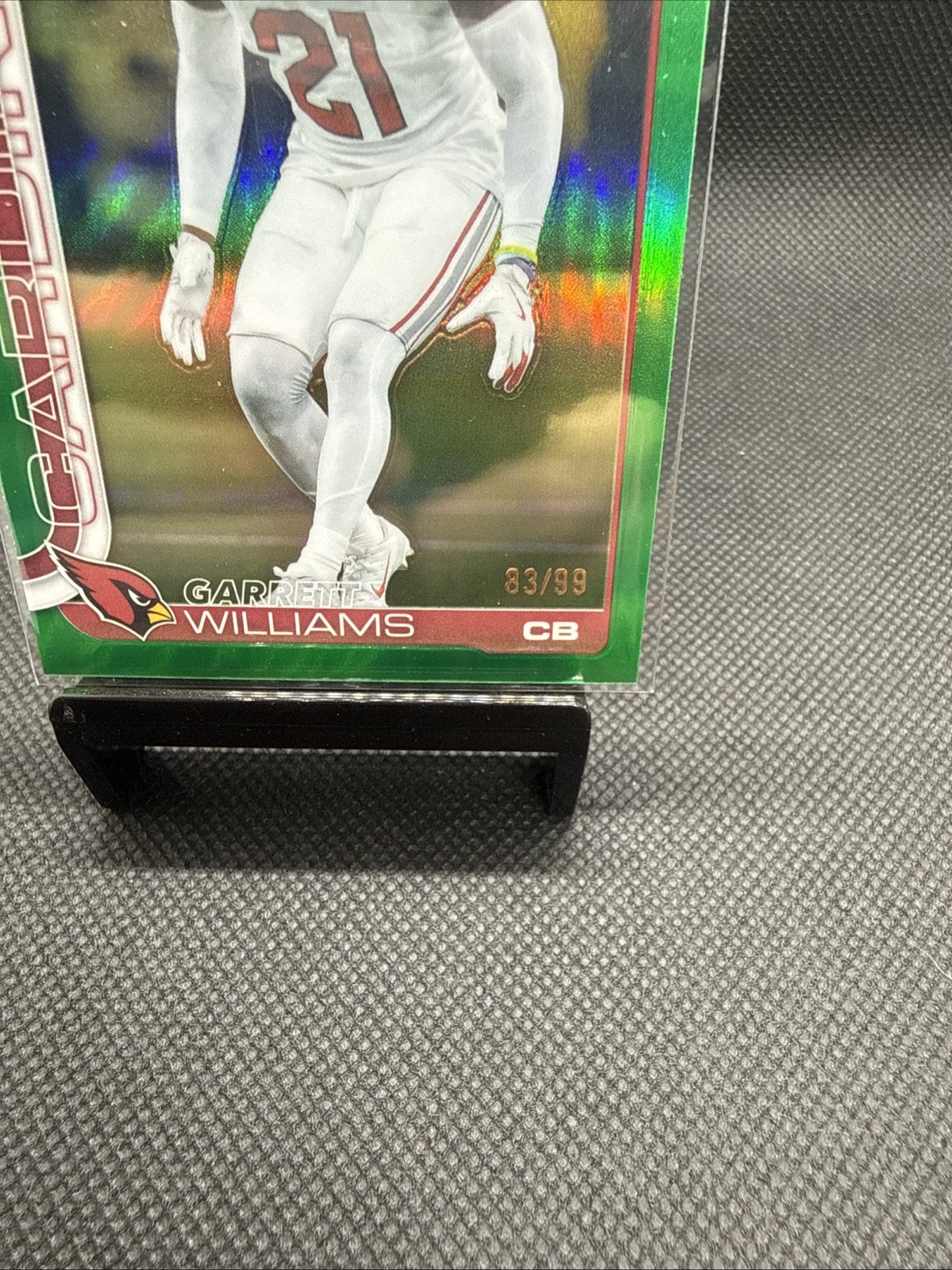 2025 Topps Chrome Football Garrett Williams Green /99 #6 Cardinals