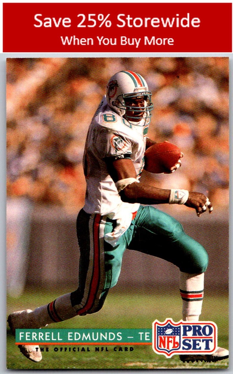 Ferrell Edmunds 1992 Pro Set #229 Miami Dolphins