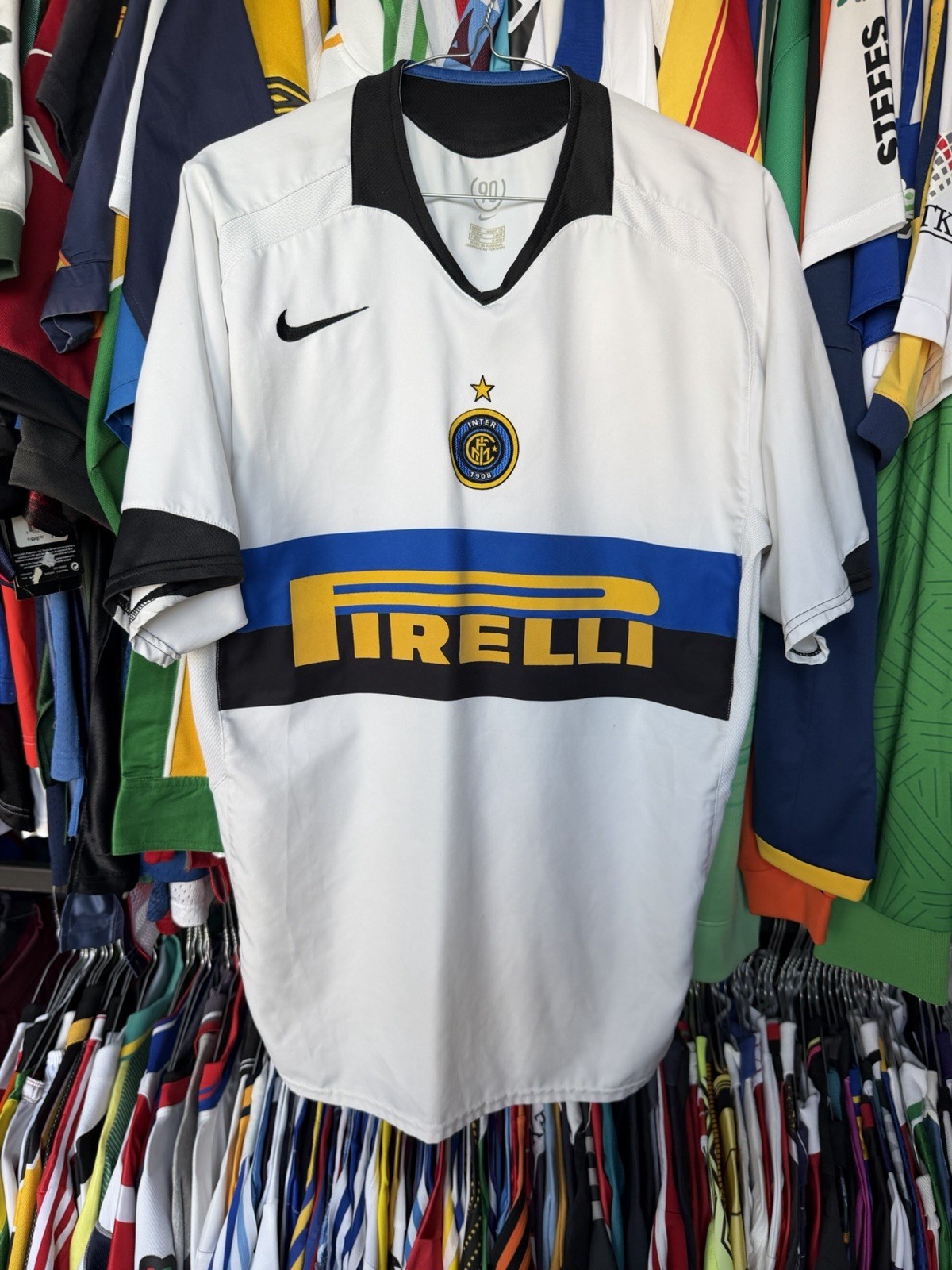 INTER MILAN ITALY 2005/2006 AWAY FOOTBALL SHIRT JERSEY SOCCER NIKE