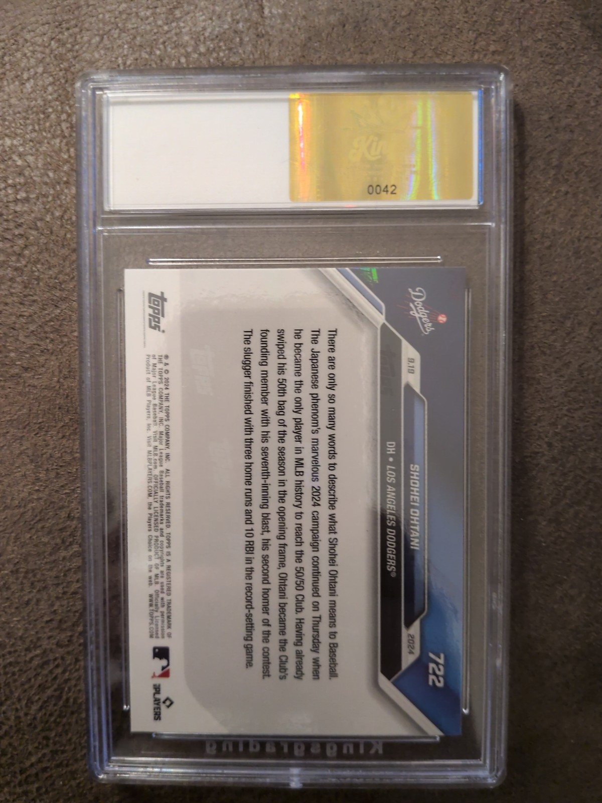 2024 Topps Now – Shohei Ohtani #722 /653737