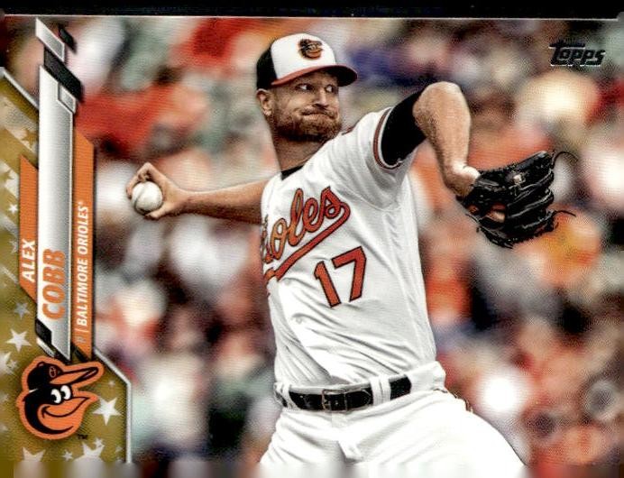 2020 Topps #656 Alex Cobb Gold Star