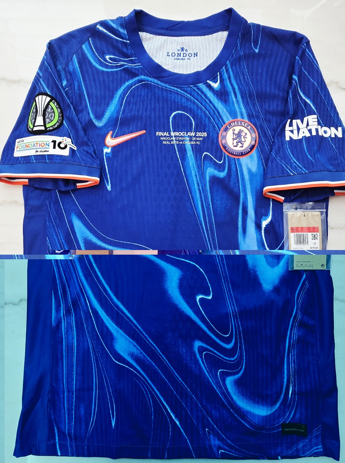 2024/25 Nike Chelsea FC #20 PALMER UEFA Conference Cup Winner Match Authentic