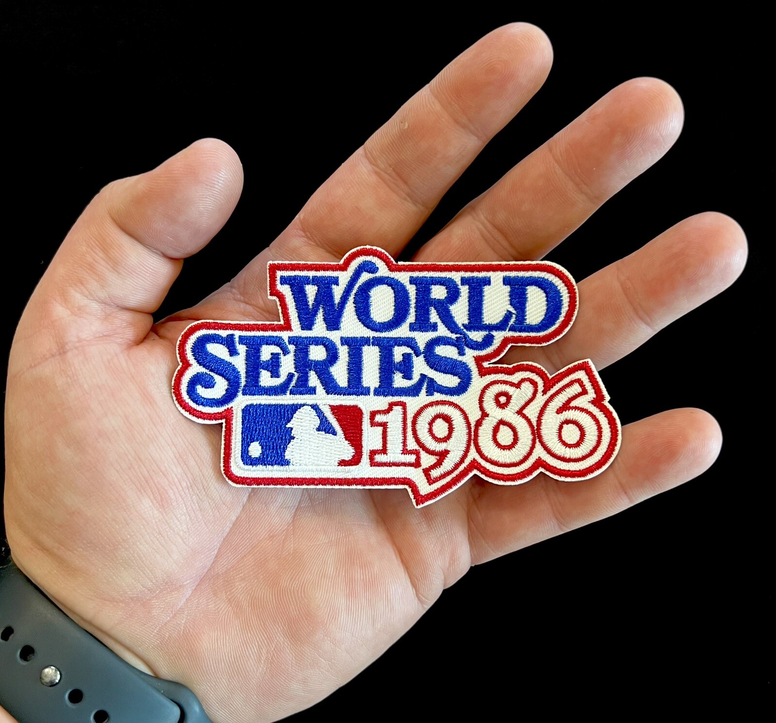 1986 New York Mets vs Red Sox World Series WS Patch Official 4in. Sew On Iron