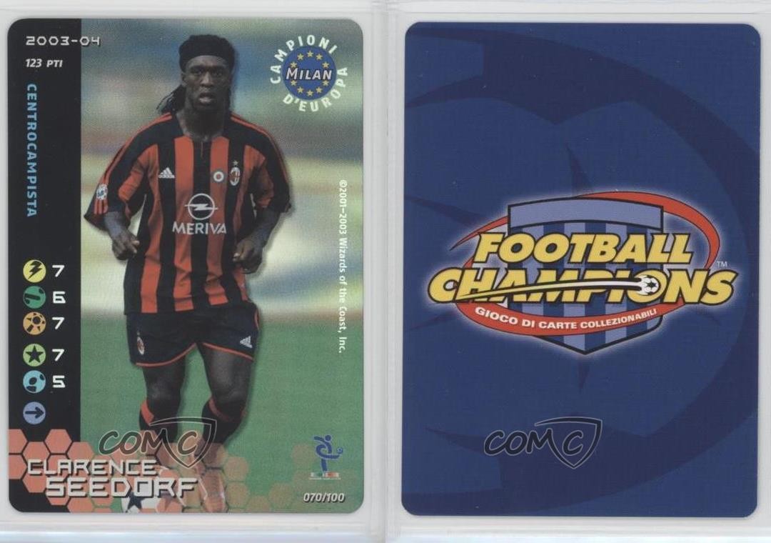 2003-04 Wizards of the Coast Football Champions Serie A Clarence Seedorf #70 0s5
