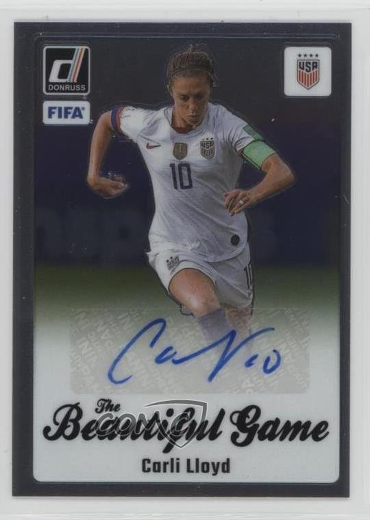 2023-24 Panini Donruss FIFA Beautiful Game Carli Lloyd #BG-CL Auto 1ln4