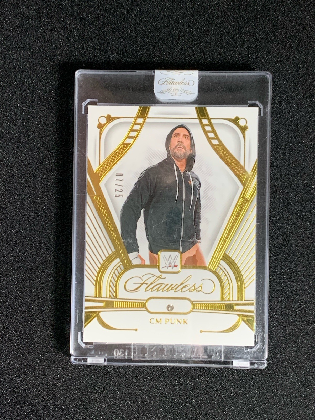 2024 Panini Flawless #/25 WWE CM PUNK Diamond Gem Gold Prizm 1st Edition Sealed