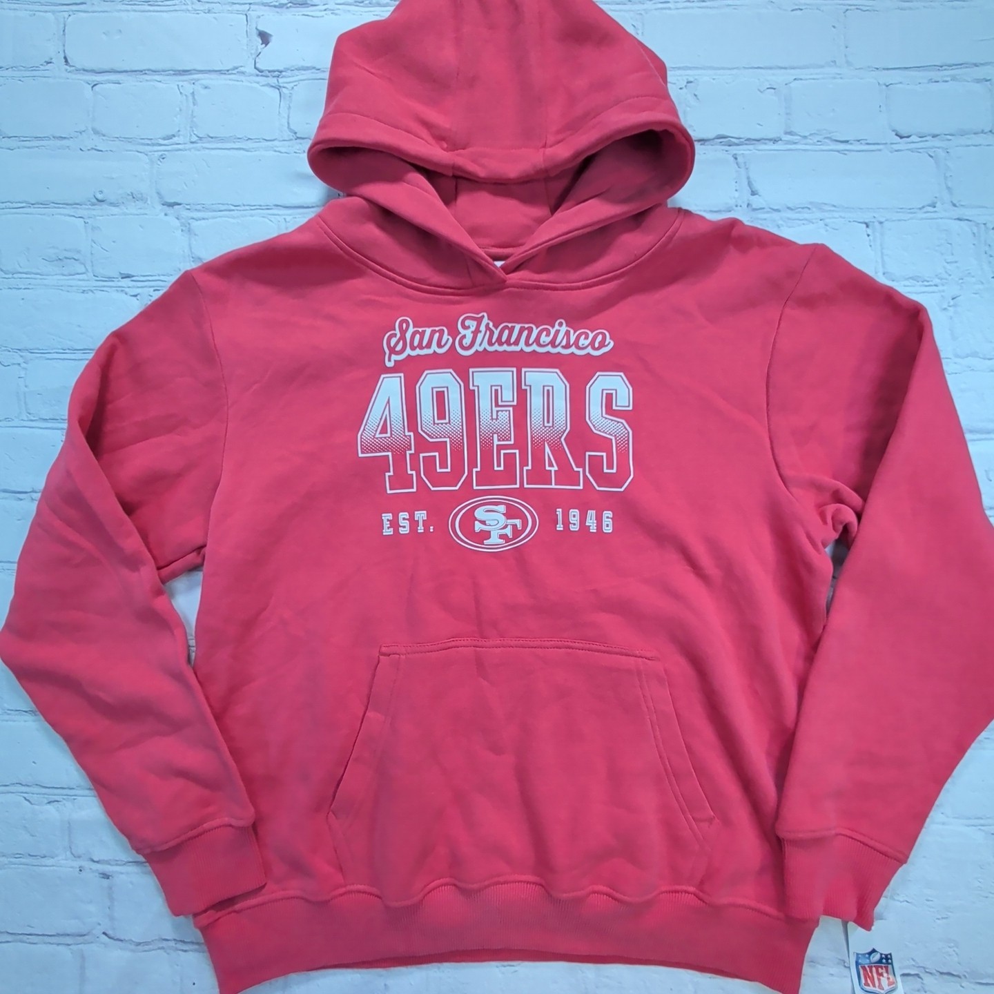 NEW Youth XL 14/16 NFL San Francisco 49ers Hoodie Hooded Sweatshirt