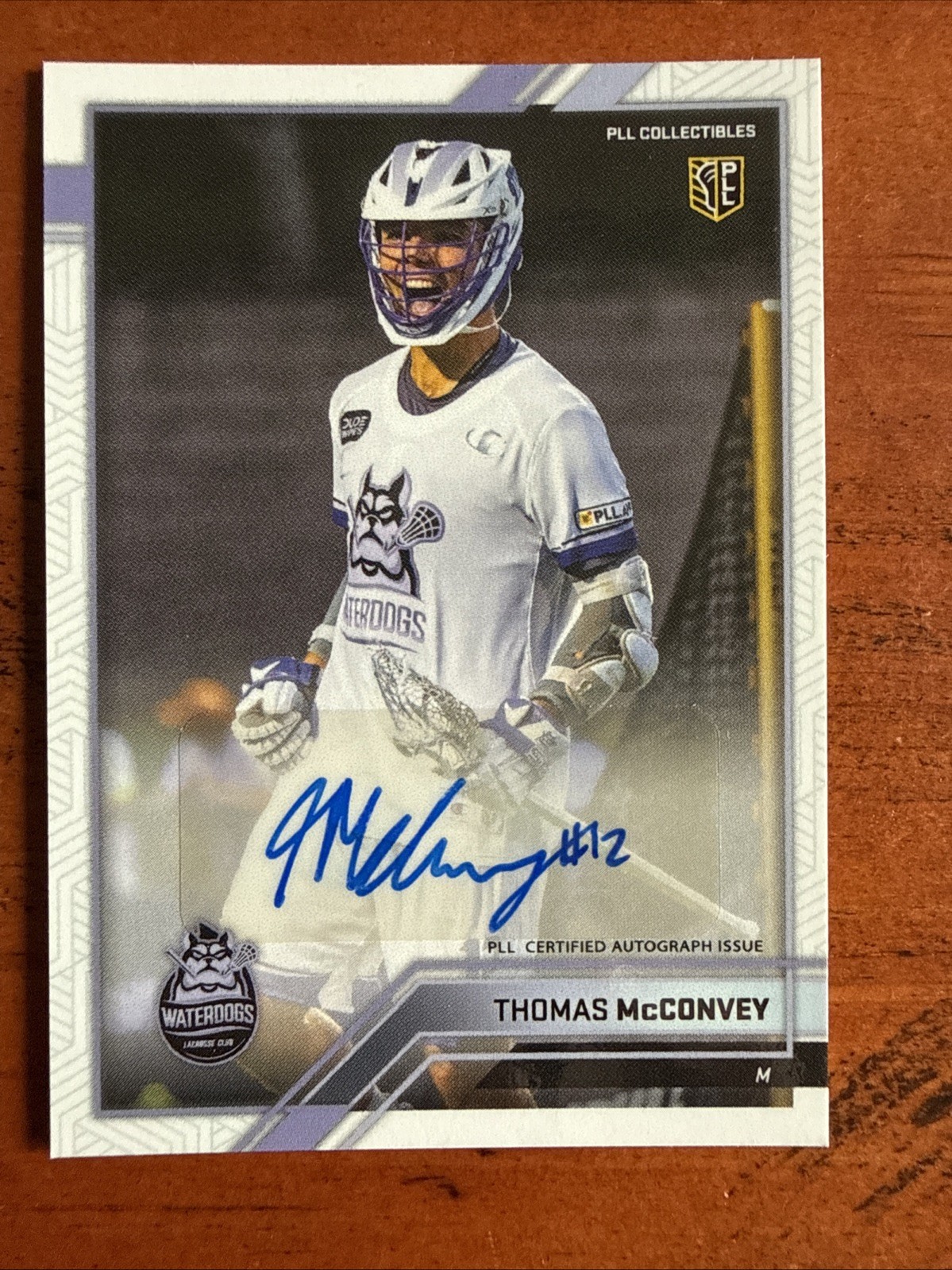 2023 PREMIER LACROSSE LEAGUE PLL SNAPSHOT THOMAS McCONVEY SP AUTO PARALLEL #8