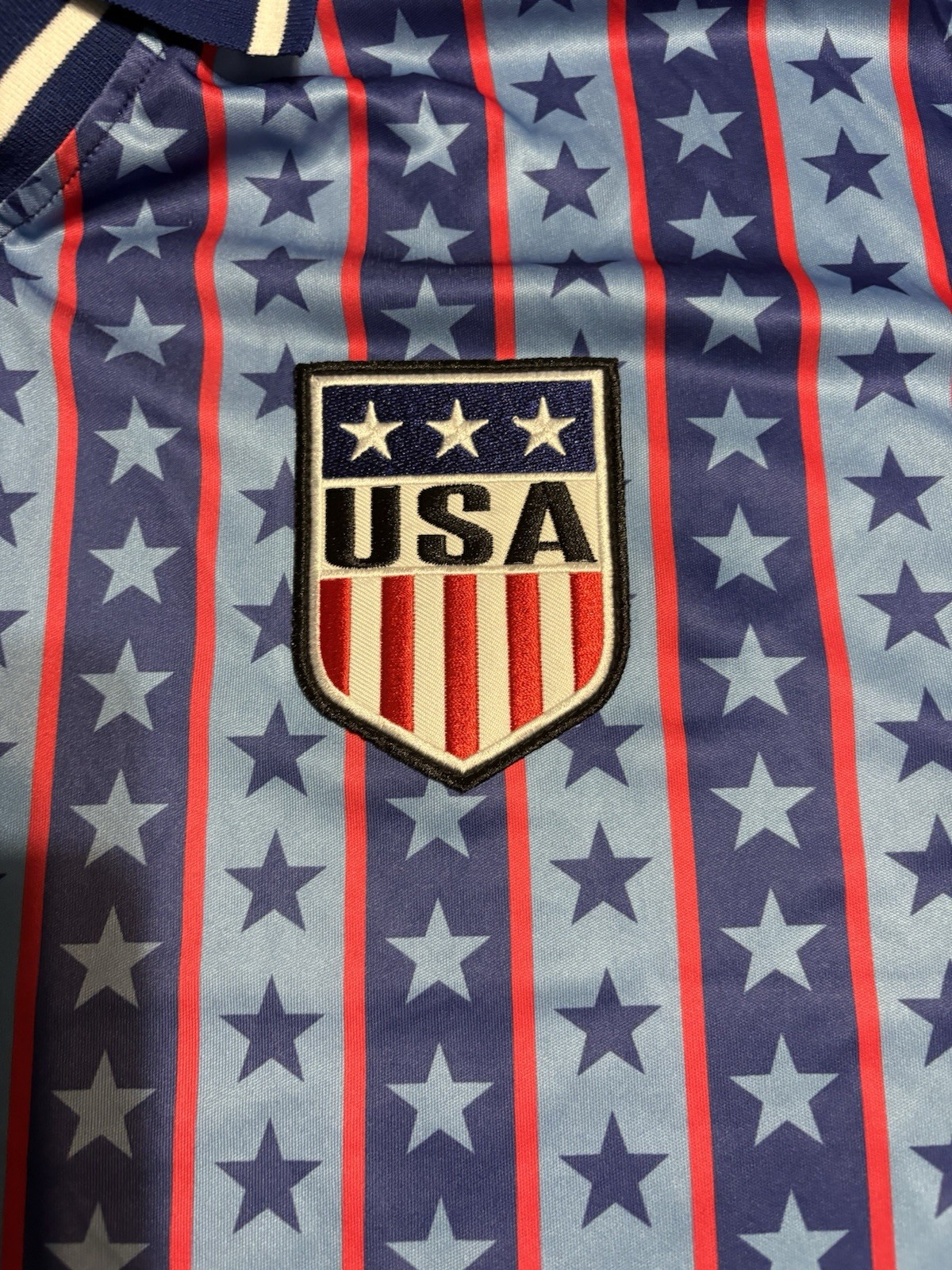 UMBRO Unisex Adult Team USA Stars and Stripes Short Sleeve Jersey Size: XXL New